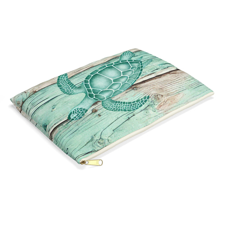 Vintage Sea Turtle Accessory Pouch