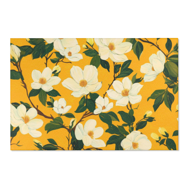 Yellow Magnolias Area Rug
