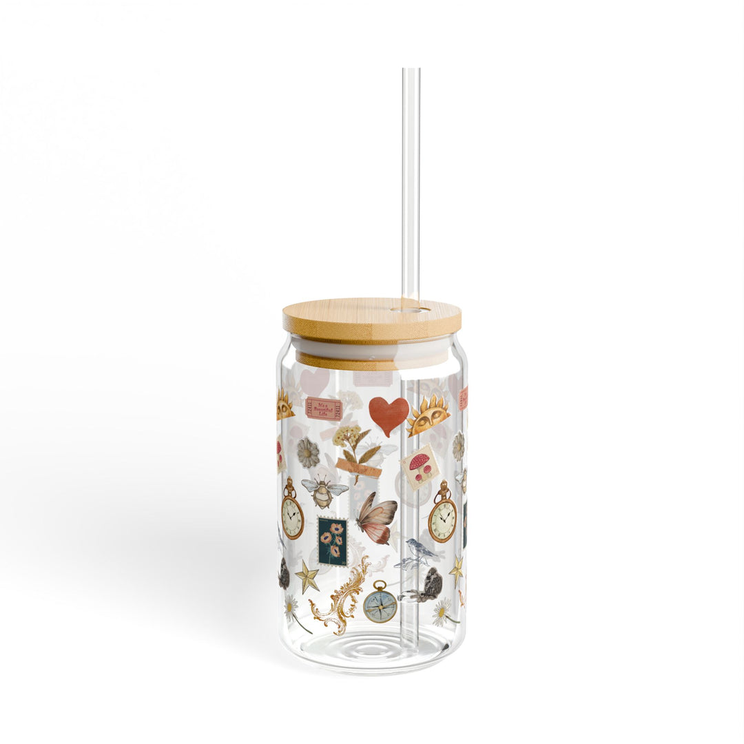 Vintage Memories Sipper Glass, 16oz