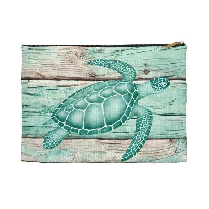 Vintage Sea Turtle Accessory Pouch