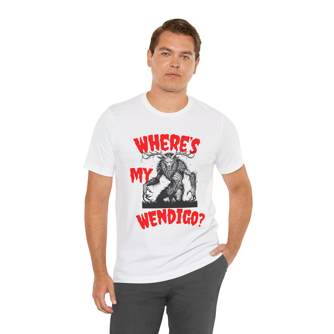 Where's My Wendigo Jersey Short Sleeve Tee