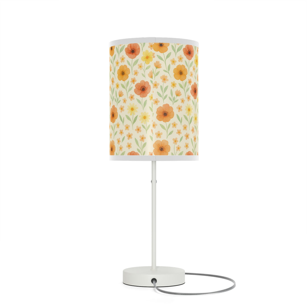 Watercolor Flowers Lamp on a Stand