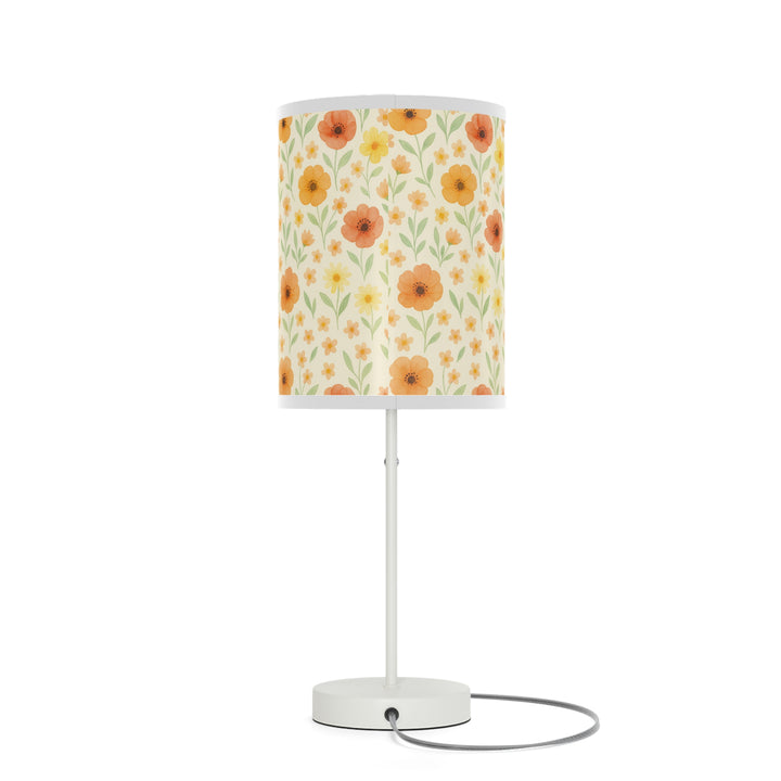 Watercolor Flowers Lamp on a Stand