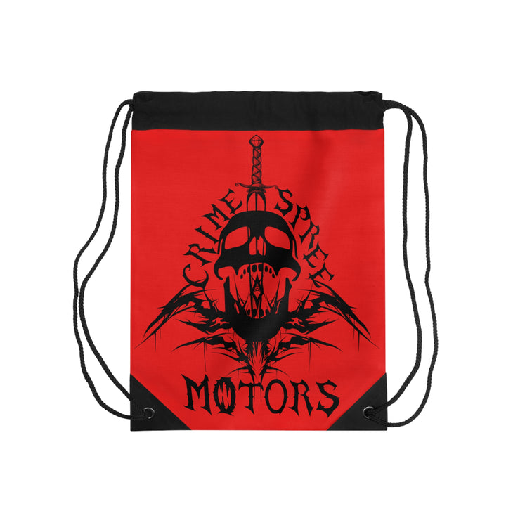 Crime Spree Motors Drawstring Bag