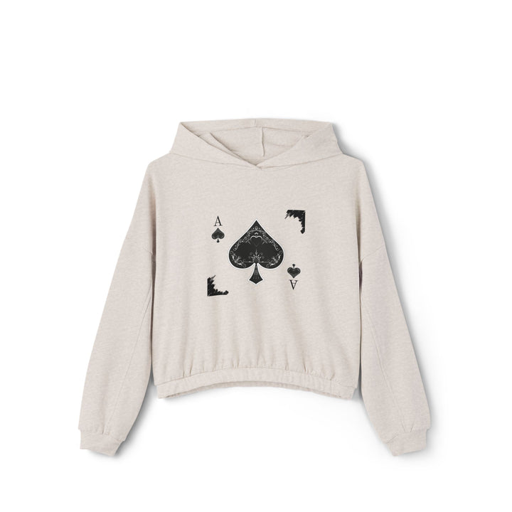 Ace of Spades Women's Cinched Bottom Hoodie