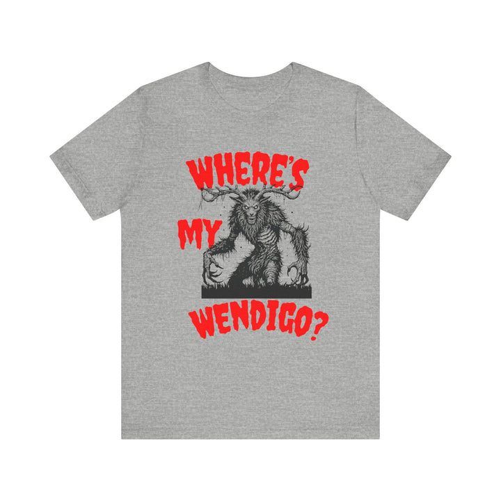 Where's My Wendigo Jersey Short Sleeve Tee