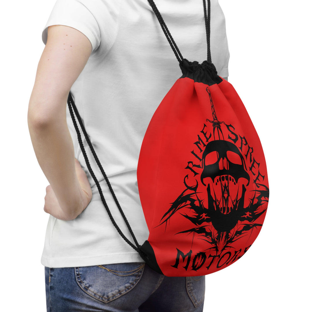 Crime Spree Motors Drawstring Bag