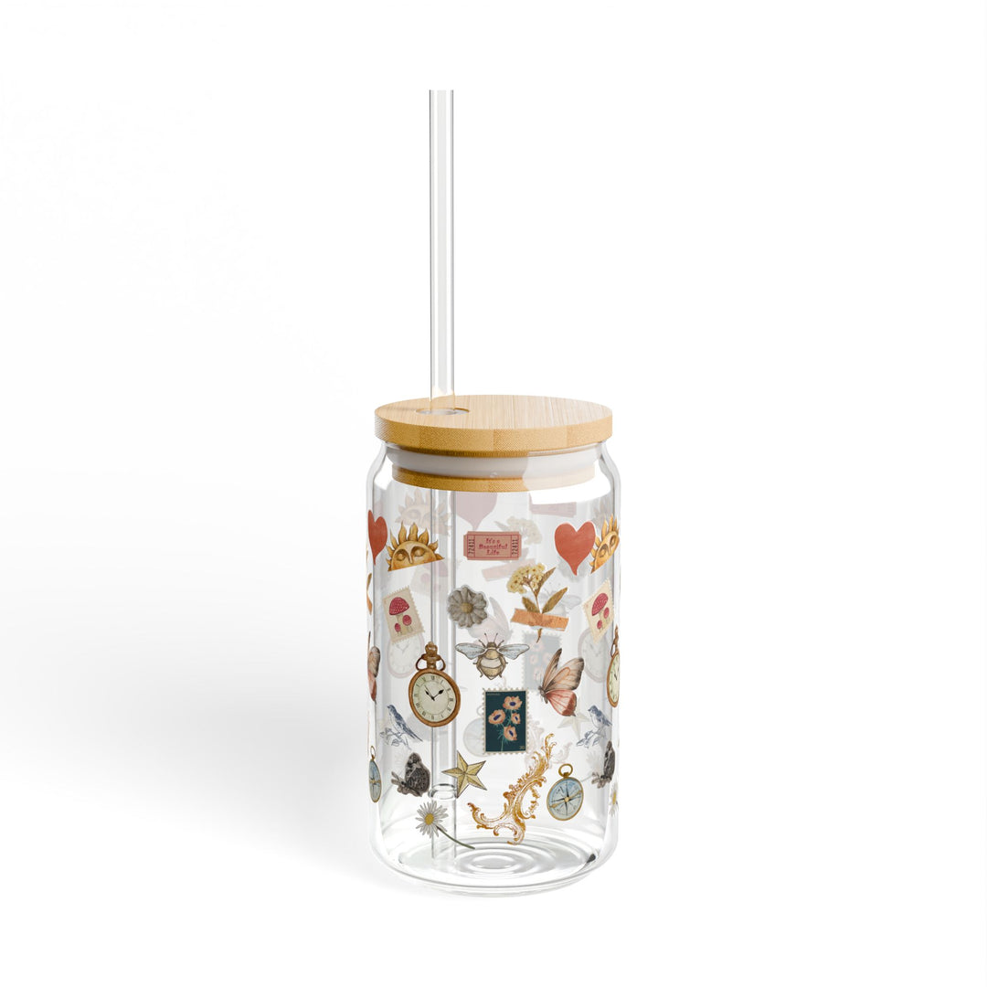 Vintage Memories Sipper Glass, 16oz