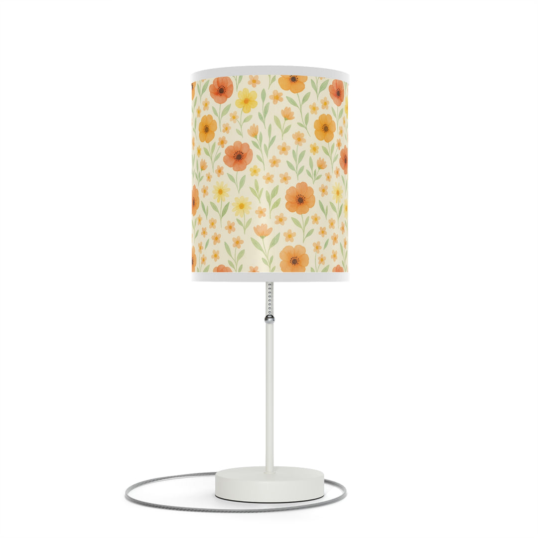 Watercolor Flowers Lamp on a Stand