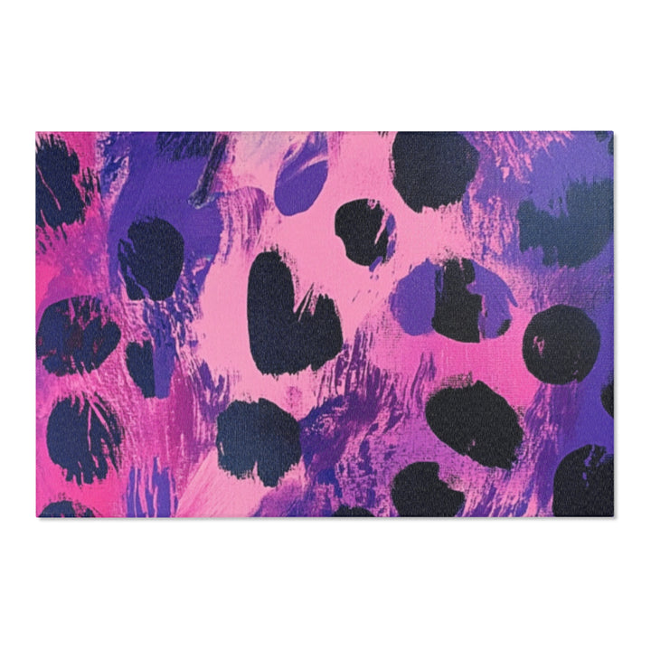 Pink and Purple Abstract Area Rug