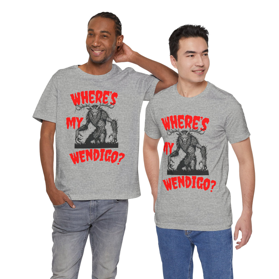 Where's My Wendigo Jersey Short Sleeve Tee