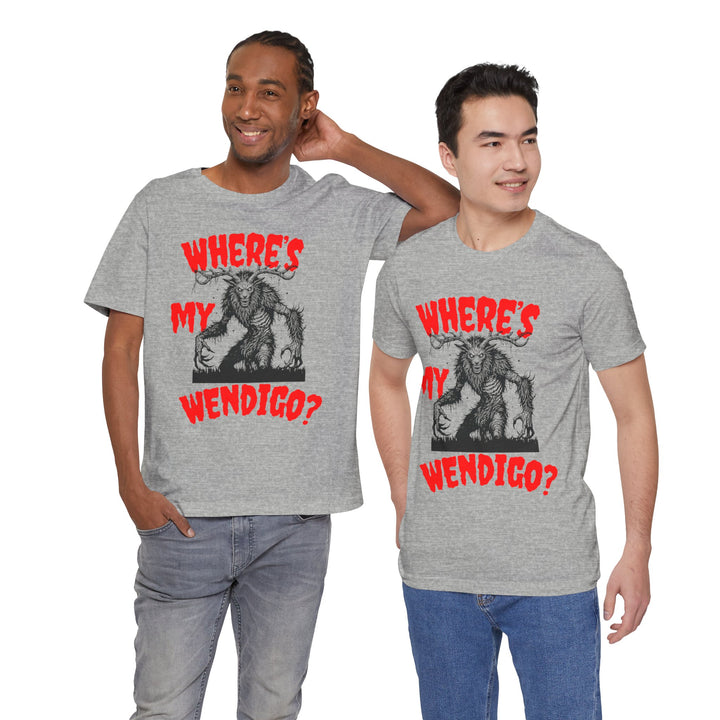 Where's My Wendigo Jersey Short Sleeve Tee