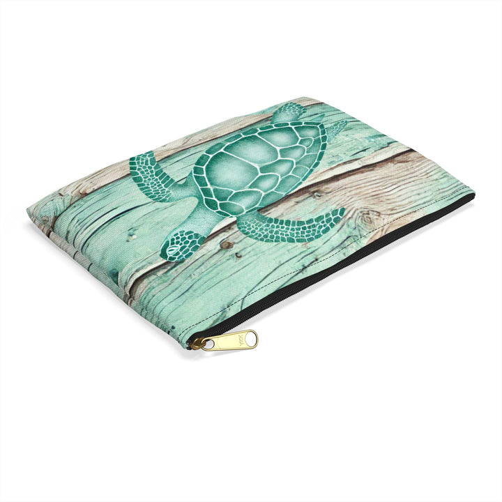 Vintage Sea Turtle Accessory Pouch