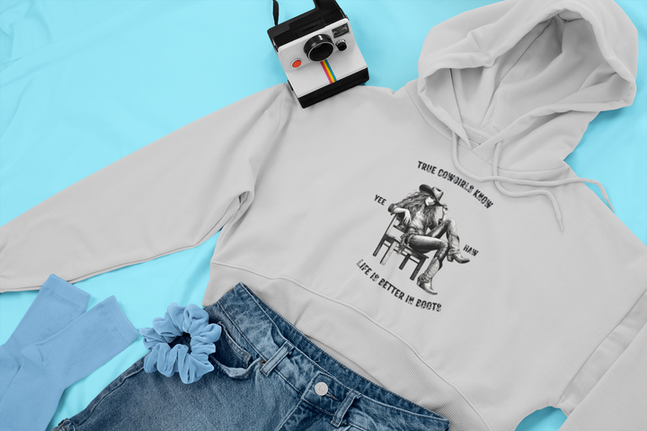 True Cowgirls Women’s Cropped Hooded Sweatshirt