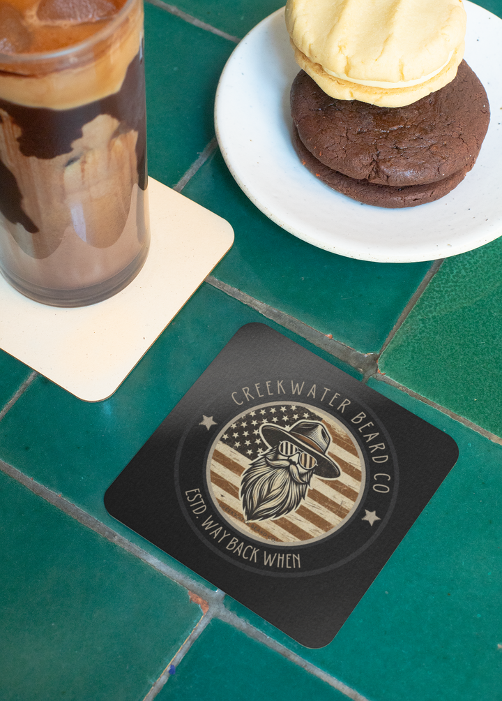 Creekwater Beard Company Corkwood Coaster Set