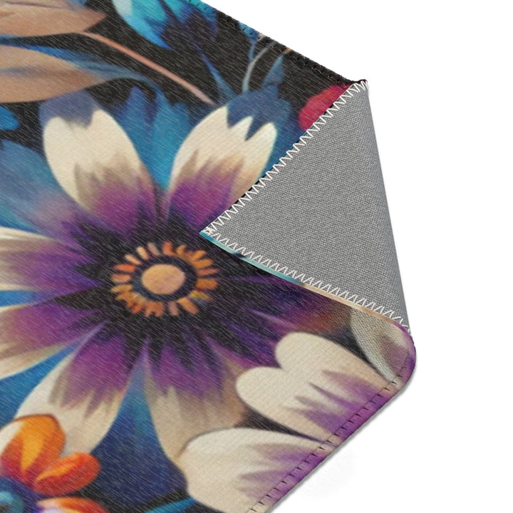 Colorful Flower Abstract Area Rug