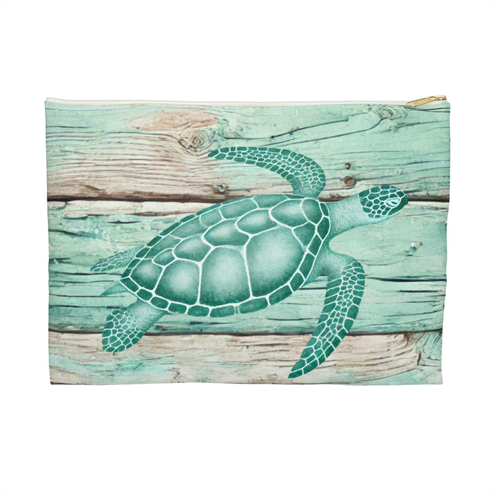 Vintage Sea Turtle Accessory Pouch