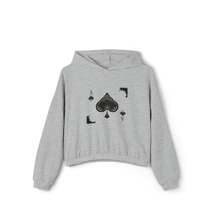 Ace of Spades Women's Cinched Bottom Hoodie