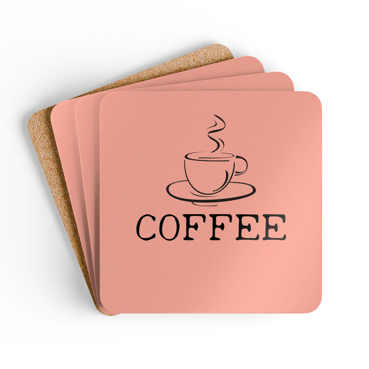COFFEE Corkwood Coaster Set