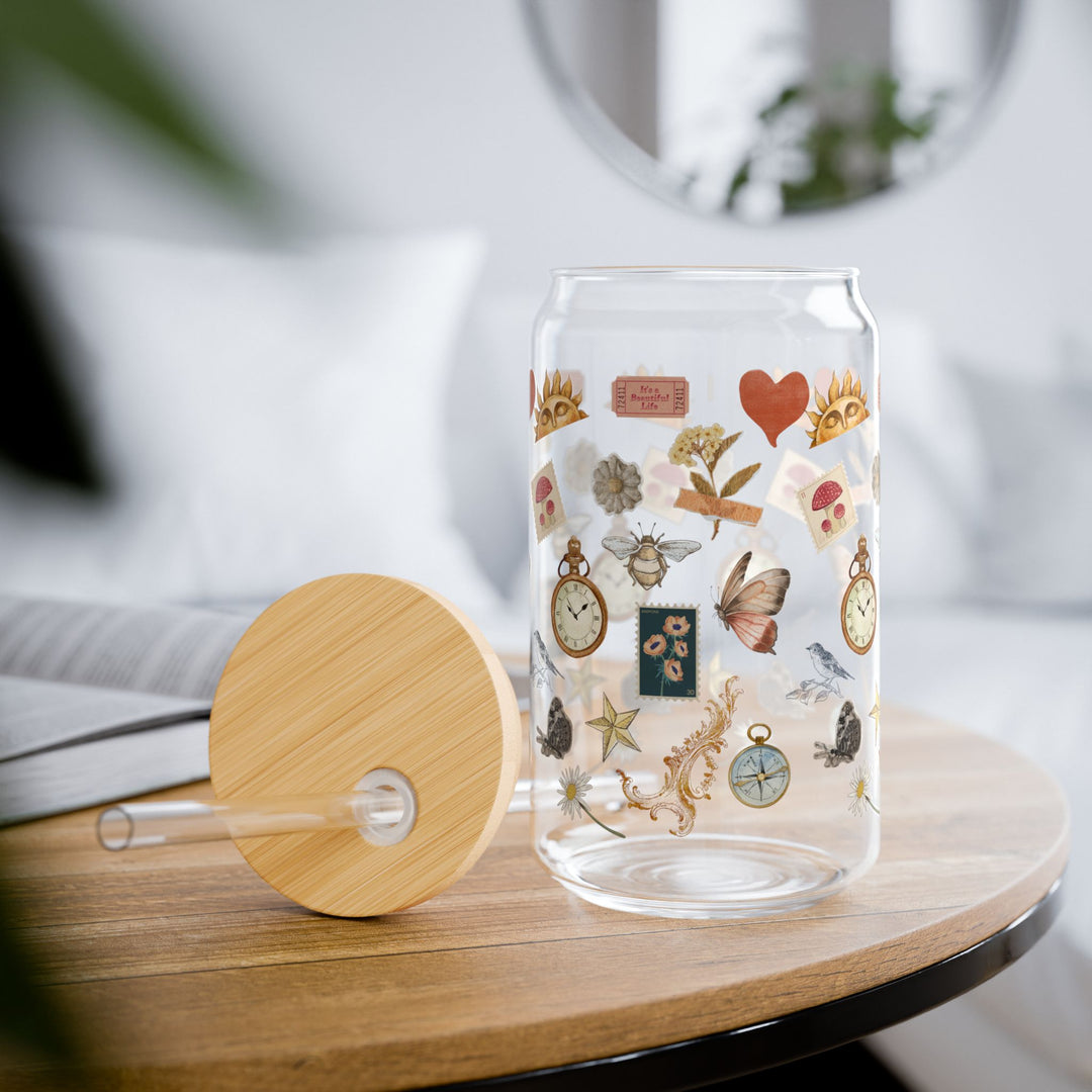 Vintage Memories Sipper Glass, 16oz