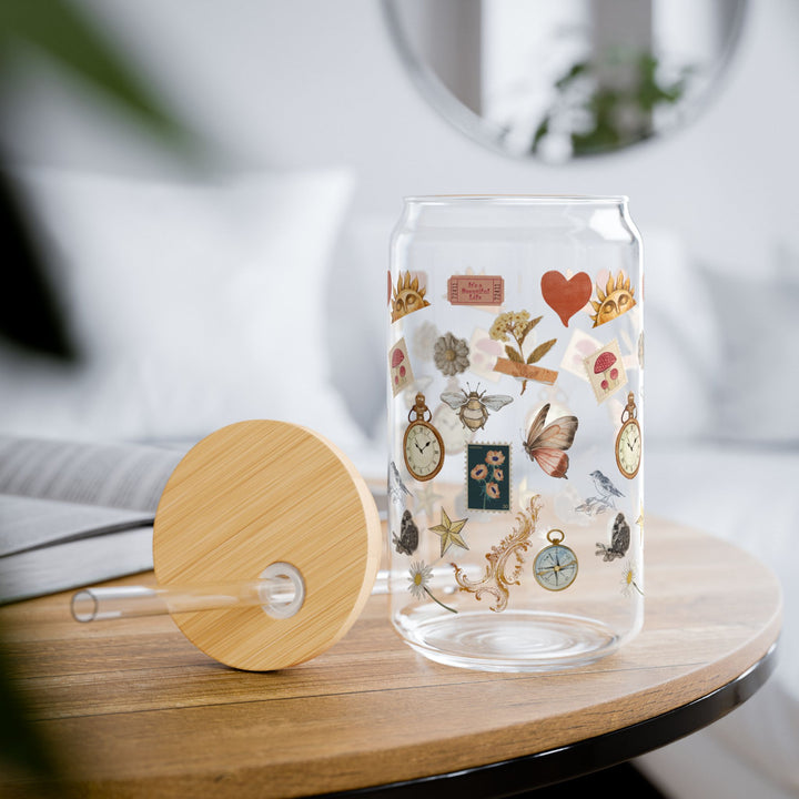 Vintage Memories Sipper Glass, 16oz