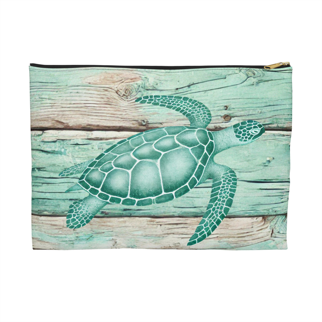 Vintage Sea Turtle Accessory Pouch