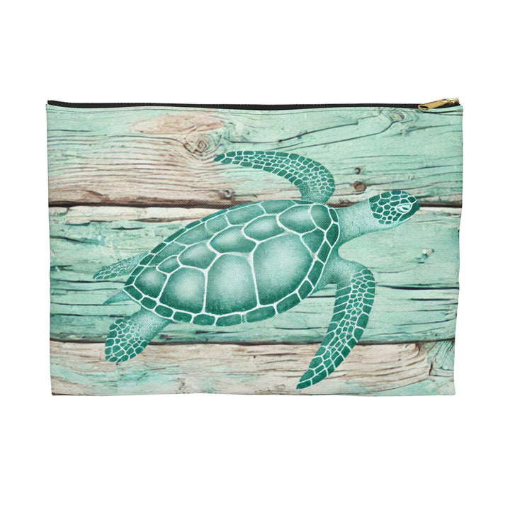 Vintage Sea Turtle Accessory Pouch