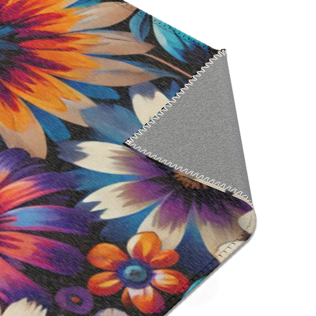 Colorful Flower Abstract Area Rug