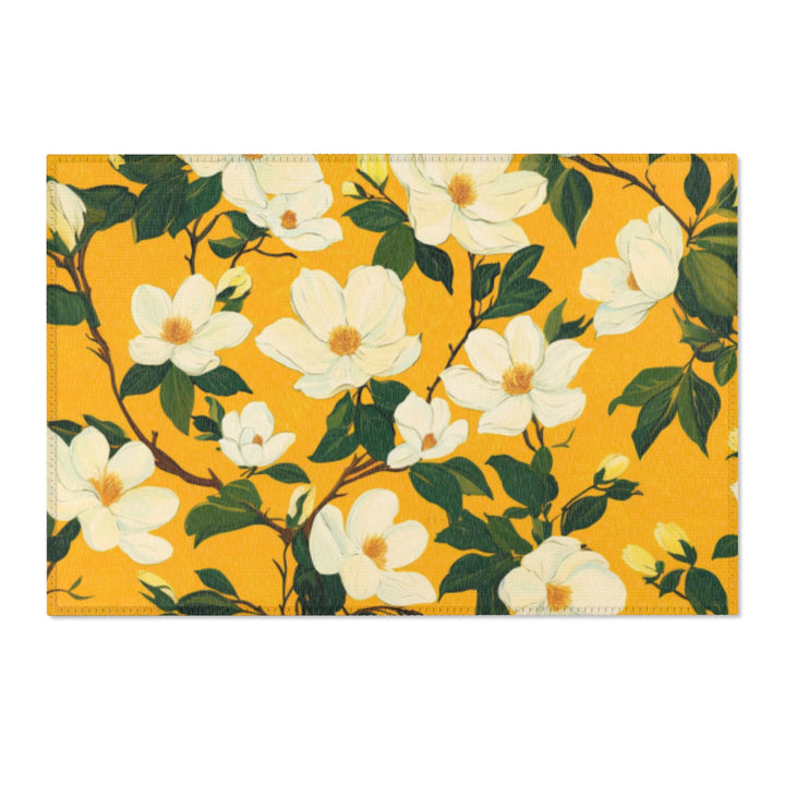 Yellow Magnolias Area Rug
