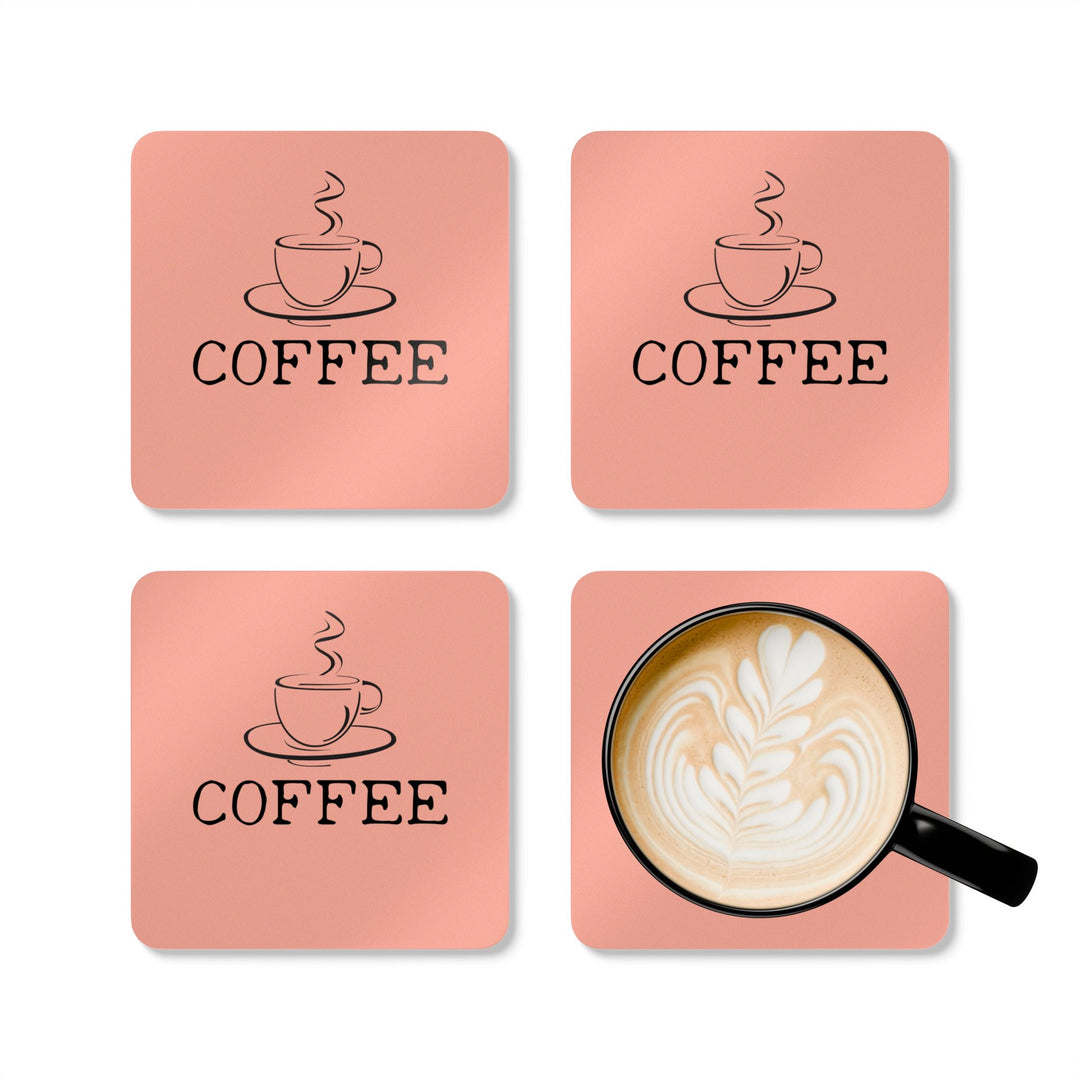 COFFEE Corkwood Coaster Set