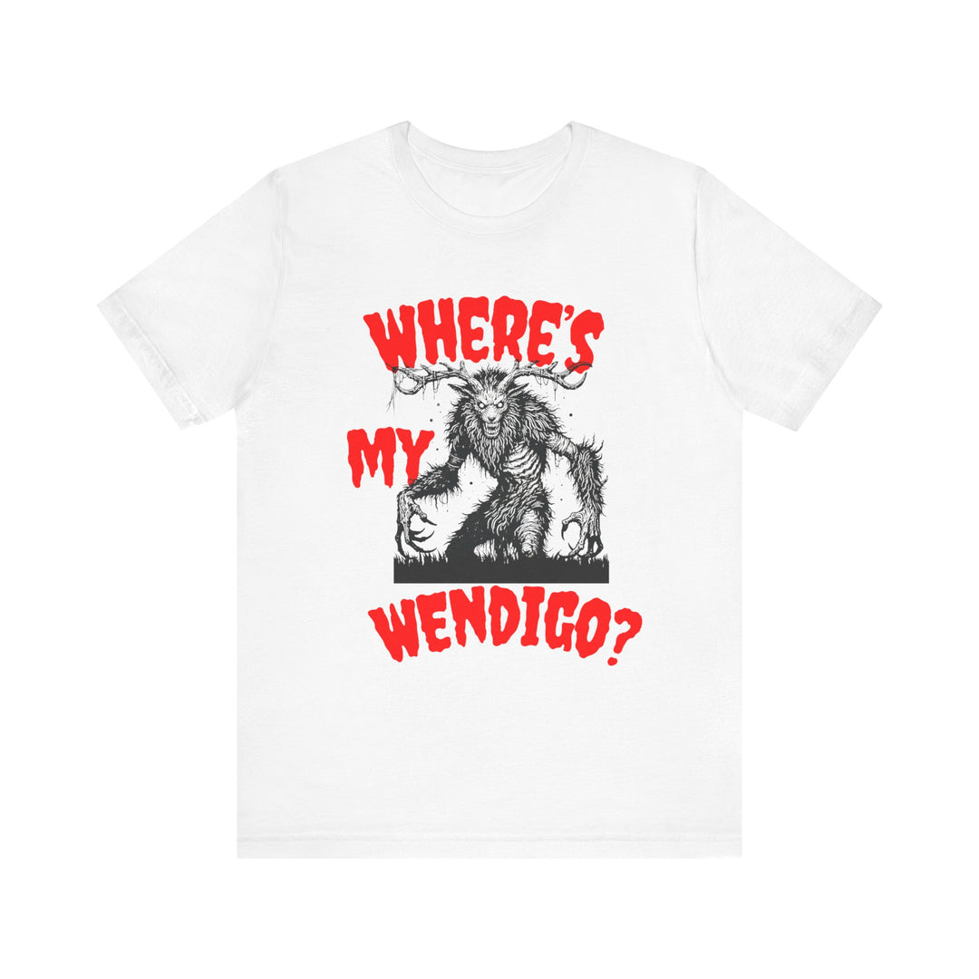 Where's My Wendigo Jersey Short Sleeve Tee