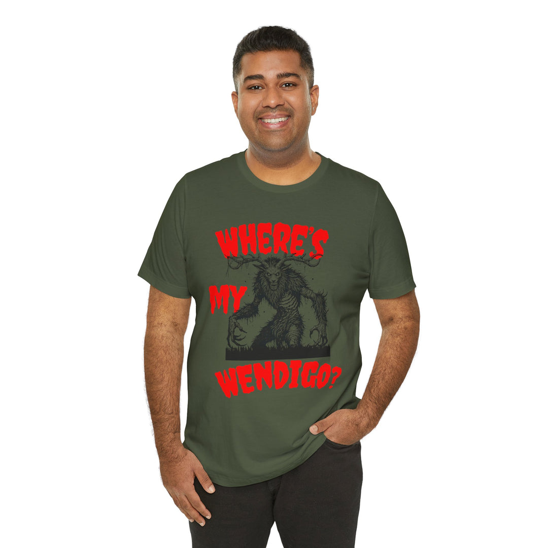 Where's My Wendigo Jersey Short Sleeve Tee