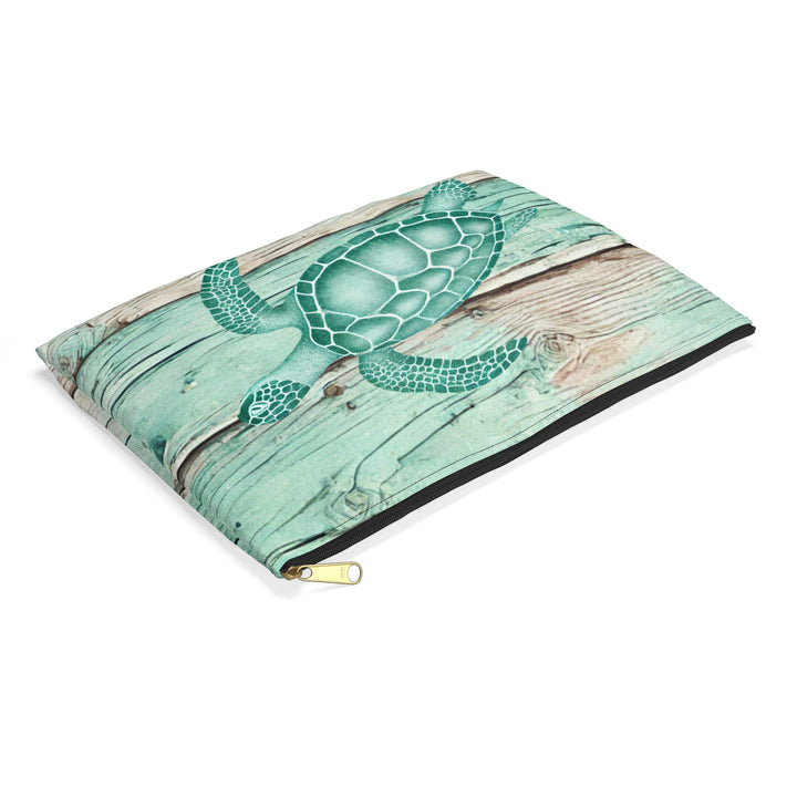 Vintage Sea Turtle Accessory Pouch
