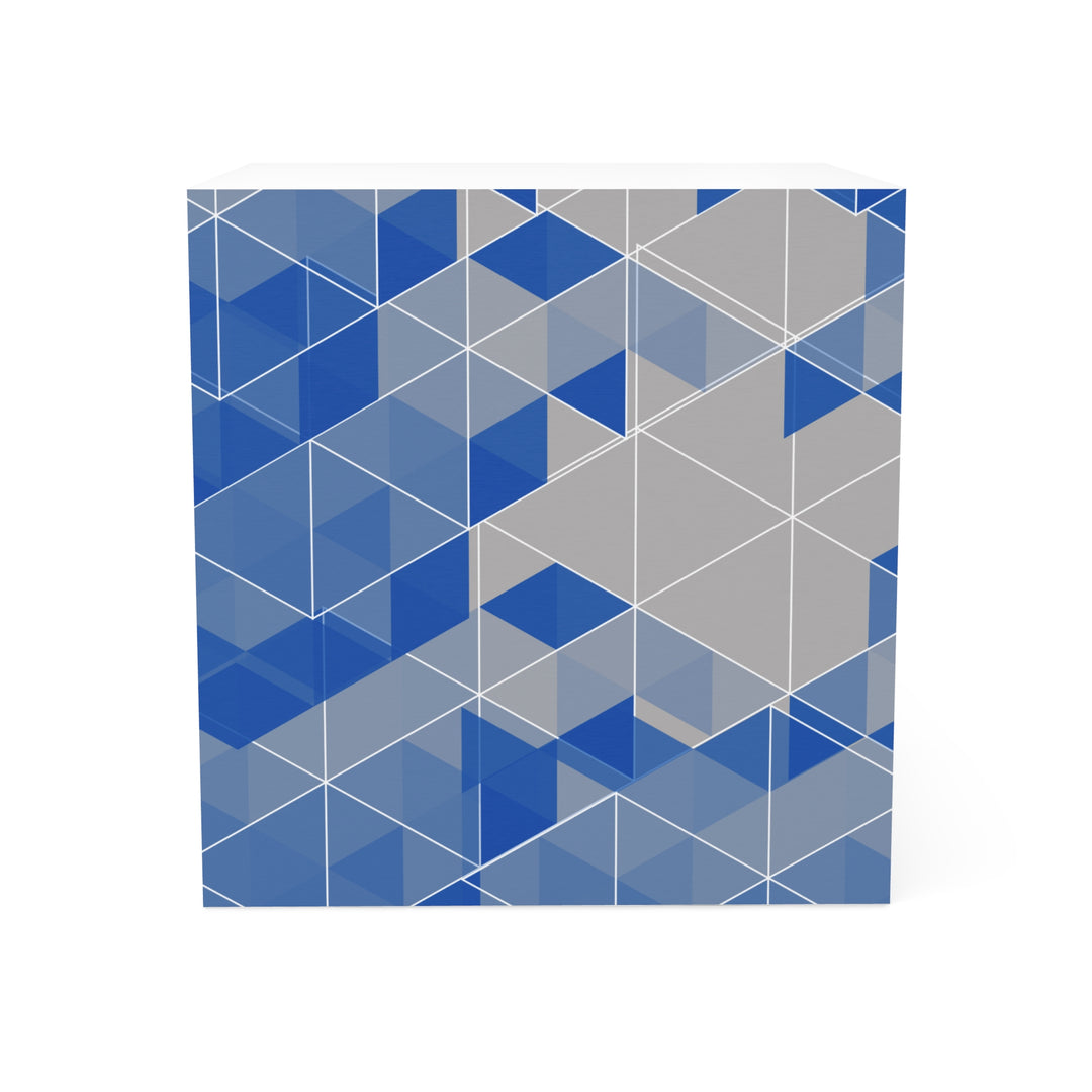 Geometric Blues Note Cube