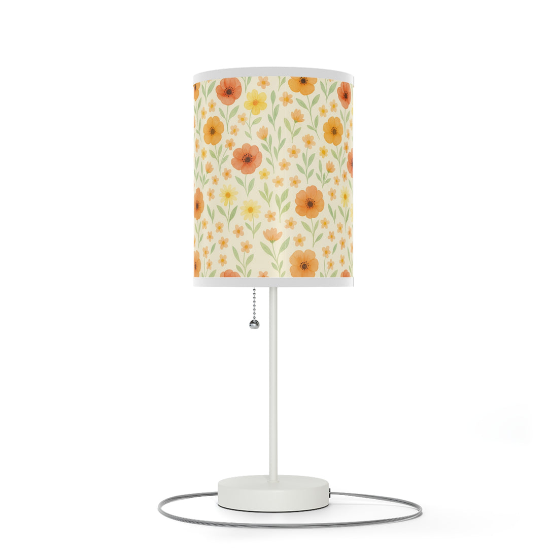 Watercolor Flowers Lamp on a Stand