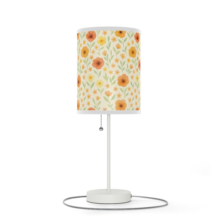 Watercolor Flowers Lamp on a Stand