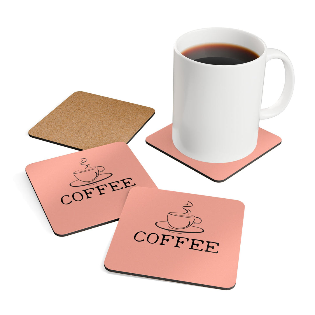 COFFEE Corkwood Coaster Set