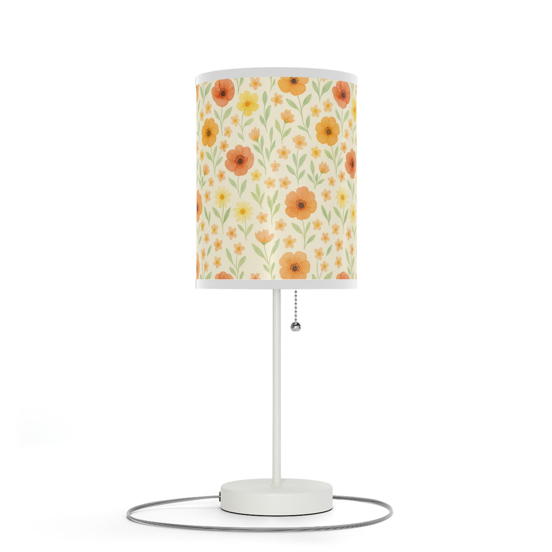 Watercolor Flowers Lamp on a Stand