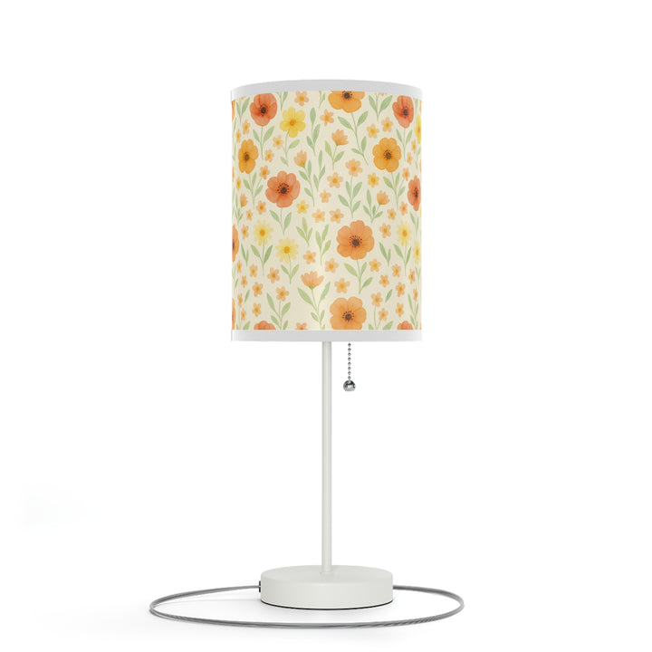 Watercolor Flowers Lamp on a Stand